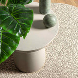 VidaXL tapis zizur crème intérieur et extérieur ø 200 cm aspect jute