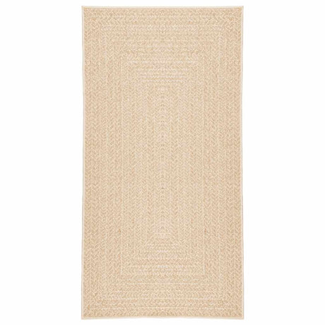 VidaXL tapis zizur beige intérieur et extérieur 60x110 cm aspect jute