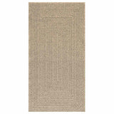 Vidaxl Rug Zizur beige all'interno e all'esterno 80x150 cm look da iuta