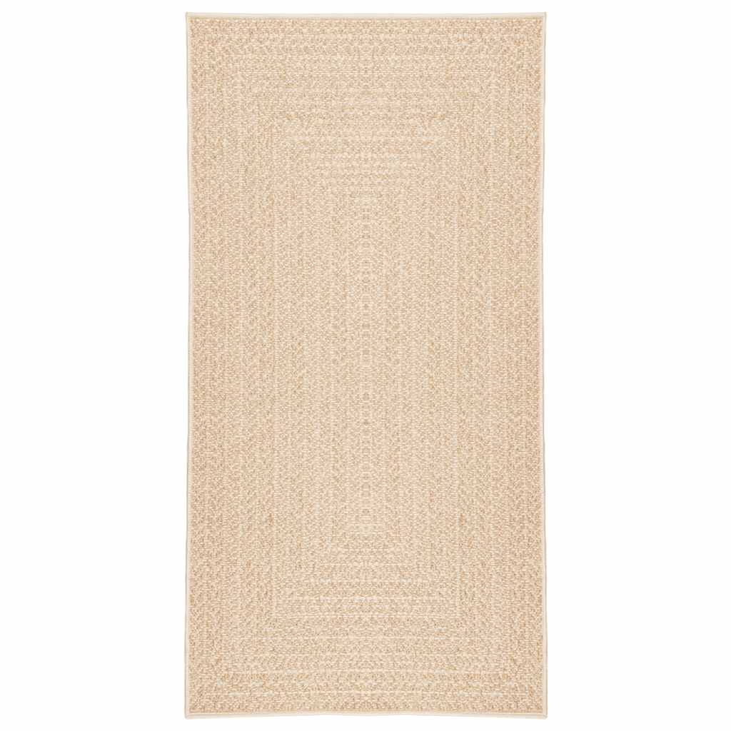 VidaXL tapis zizur beige intérieur et extérieur 80x150 cm aspect jute