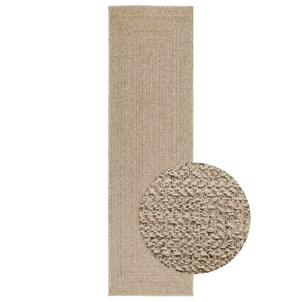 Vidaxl Teppich Zizur Beige Innen und außerhalb 80x250 cm Jute Look