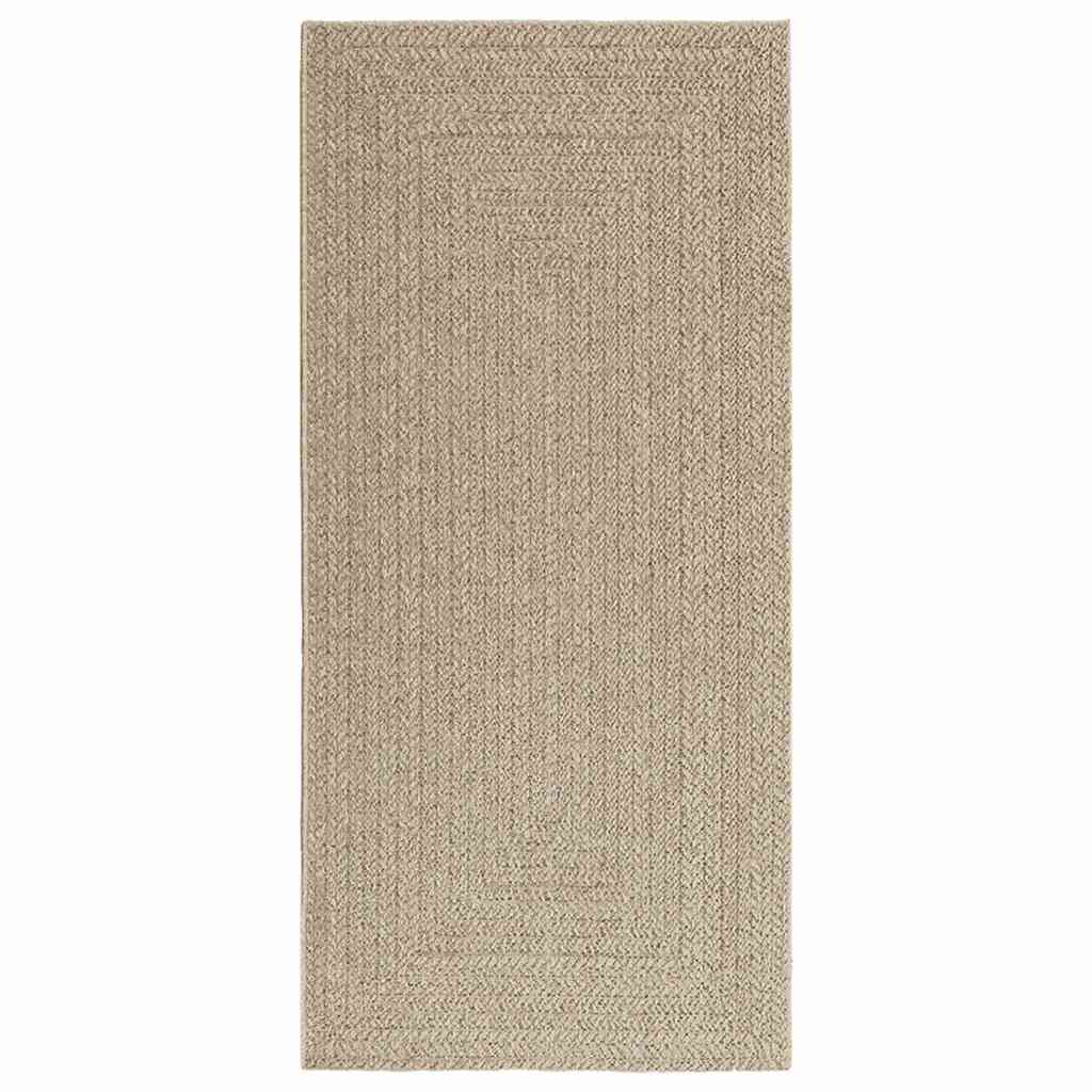 Vidaxl vloerkleed zizur beige binnen en buiten 100x200 cm jute look