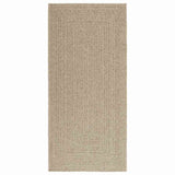 Vidaxl vloerkleed zizur beige binnen en buiten 100x200 cm jute look