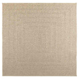 Vidaxl vloerkleed zizur beige binnen en buiten 200x200 cm jute look