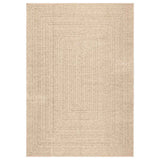 VidaXL tapis zizur beige intérieur et extérieur 200x290 cm aspect jute