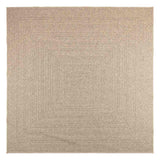 Vidaxl Rug Zizur beige all'interno e all'esterno 240x240 cm look iuta