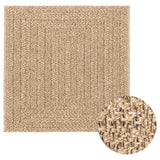 VidaXL tapis zizur beige intérieur et extérieur 240x340 cm aspect jute