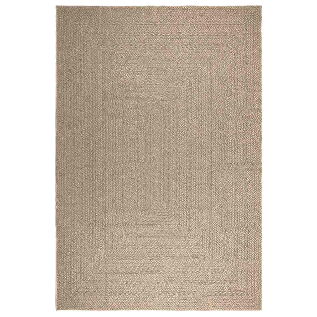 Vidaxl rug Zizur Beige Inside and outside 240x340 cm Jute look