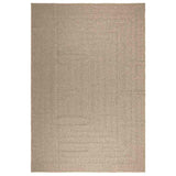 Vidaxl tapis zizur beige à l'intérieur et à l'extérieur de 240x340 cm de jute