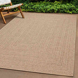 VidaXL tapis zizur beige intérieur et extérieur 240x340 cm aspect jute