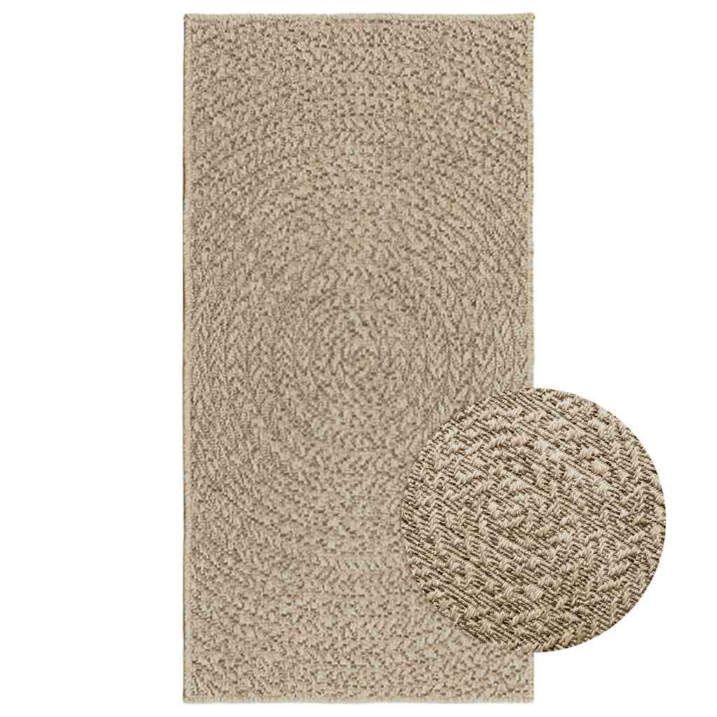 Vidaxl Rug Zizur beige all'interno e all'esterno 60x110 cm look iuta