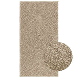 Vidaxl tapis zizur beige à l'intérieur et à l'extérieur de 60x110 cm de jute