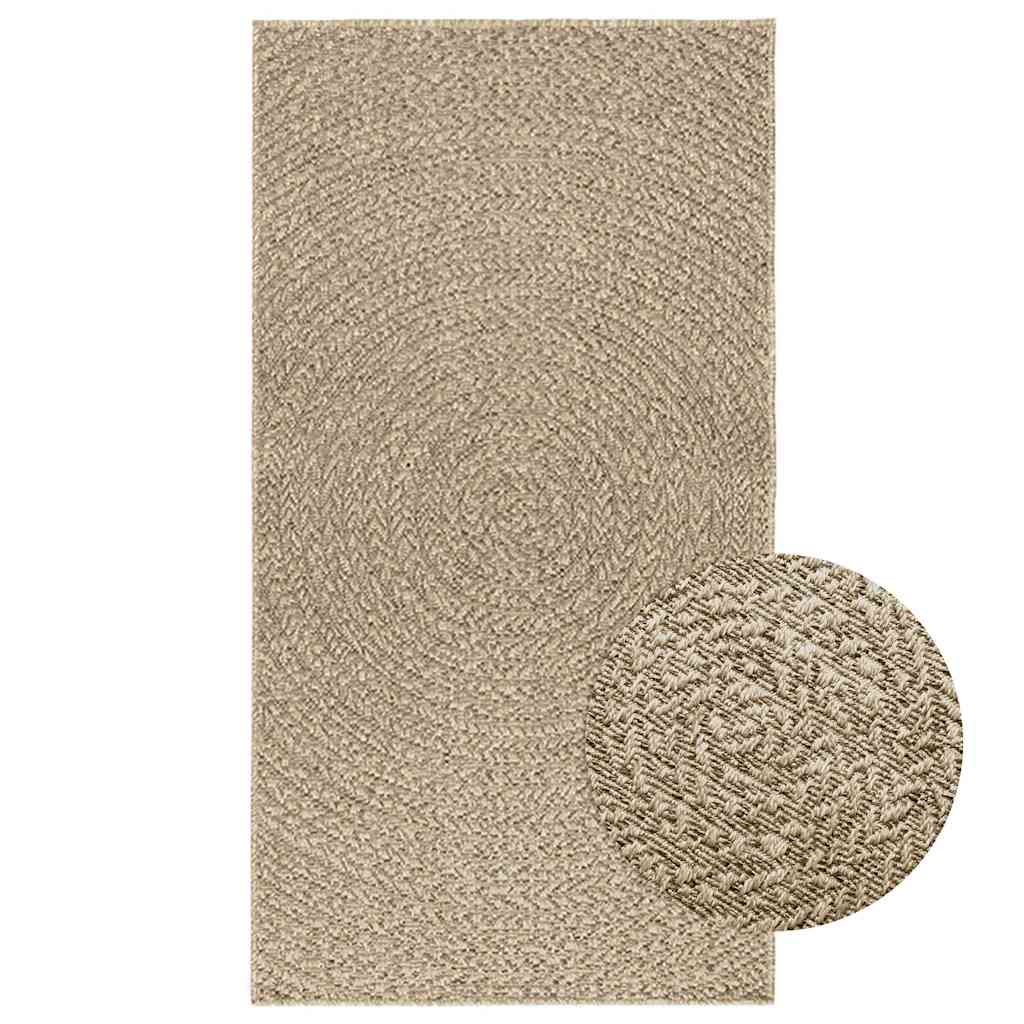 Vidaxl Rug Zizur Beige znotraj in zunaj 80x150 cm jute videz