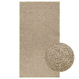 Vidaxl Rug Zizur Beige uvnitř a vně 80x150 cm juta vzhledu