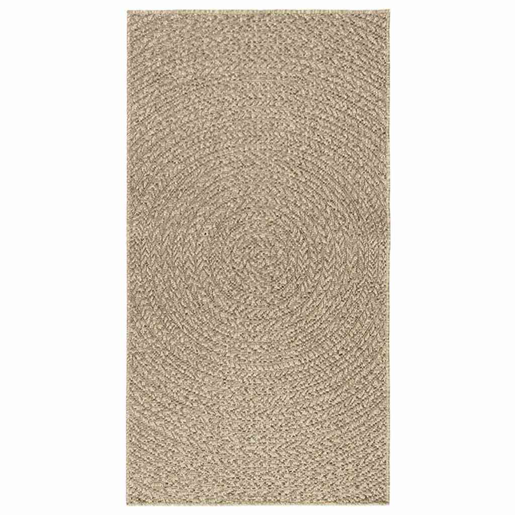 Vidaxl Durg Zizur Beige wewnątrz i na zewnątrz 80x150 cm wygląd juty