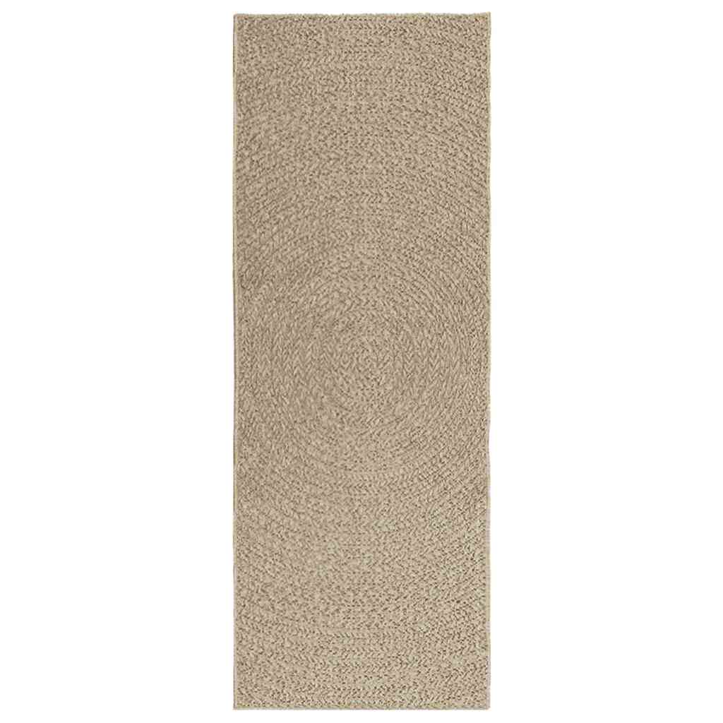 Vidaxl Durg Zizur Beige wewnątrz i na zewnątrz 80x200 cm wygląd juty