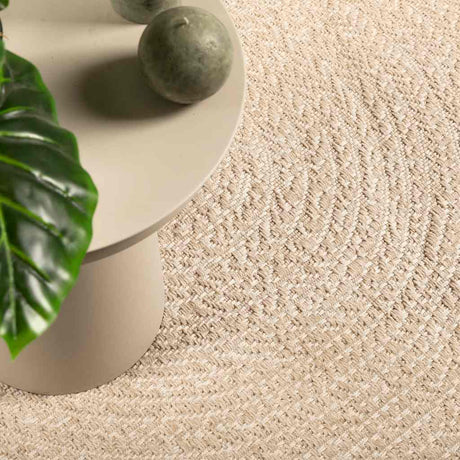 VidaXL tapis zizur beige intérieur et extérieur 120x170 cm aspect jute