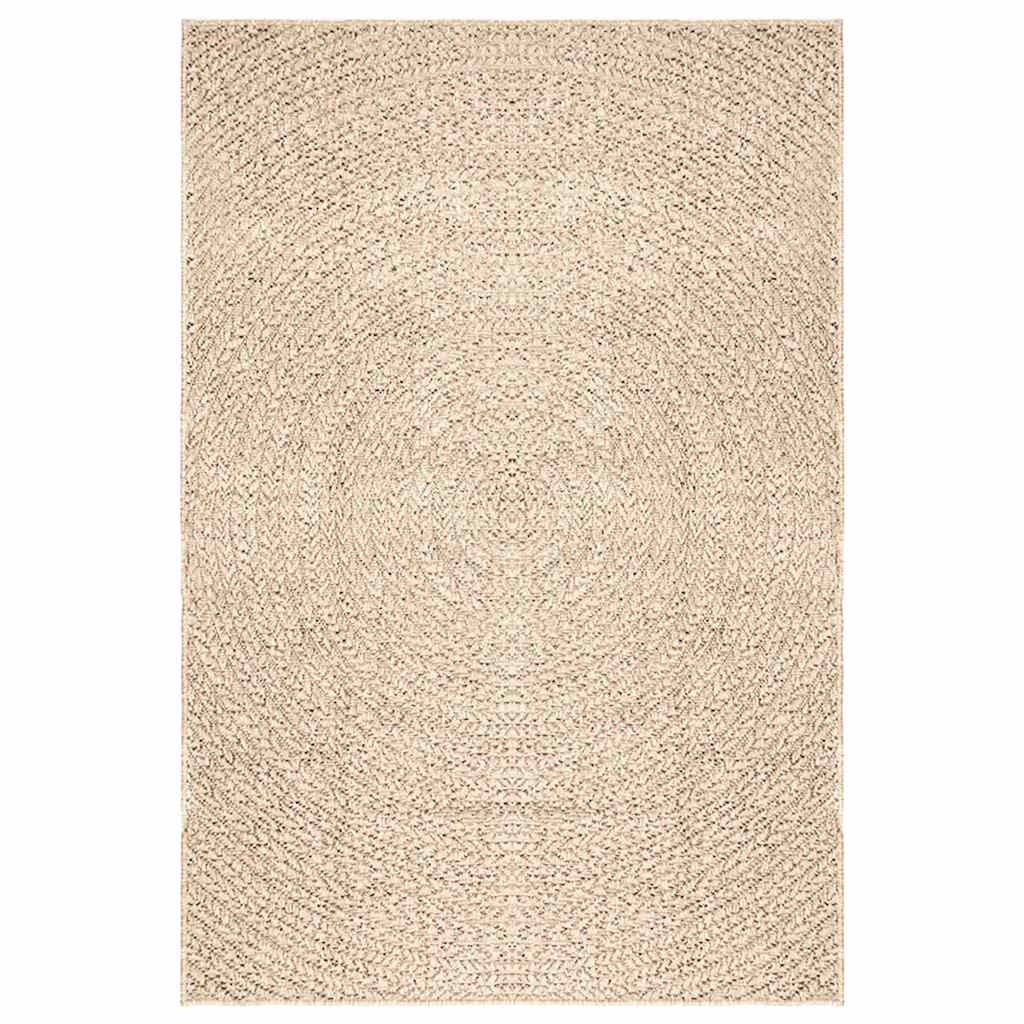 VidaXL tapis zizur beige intérieur et extérieur 140x200 cm aspect jute