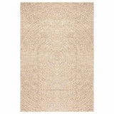 VidaXL tapis zizur beige intérieur et extérieur 140x200 cm aspect jute