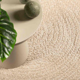 VidaXL tapis zizur beige intérieur et extérieur 200x200 cm aspect jute