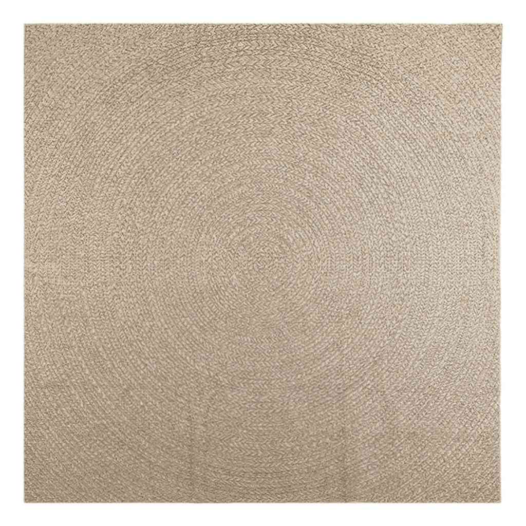 Vidaxl Rug Zizur Beige inde og uden for 240x240 cm jute look