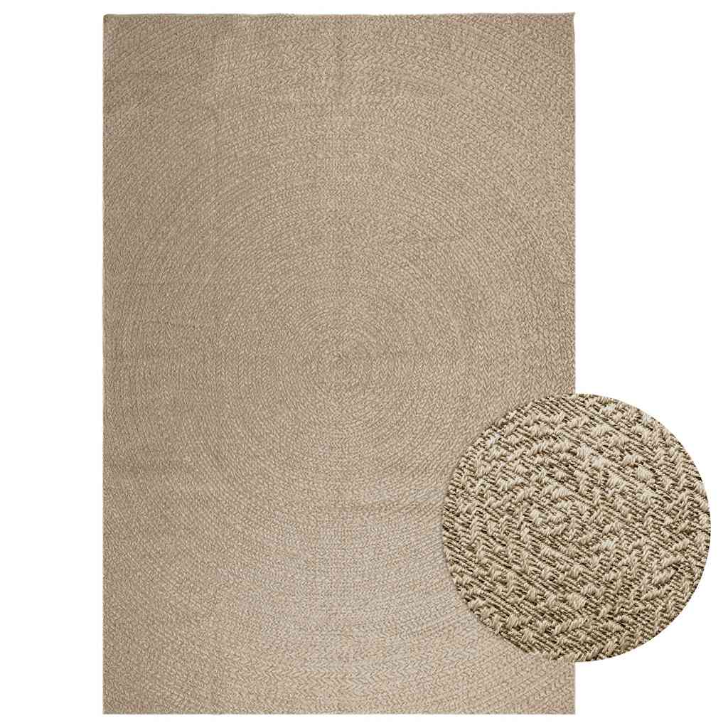 Vidaxl rug Zizur Beige Inside and outside 240x340 cm Jute look