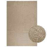 Vidaxl Rug Zizur Beige inden for og uden for 240x340 cm jute look