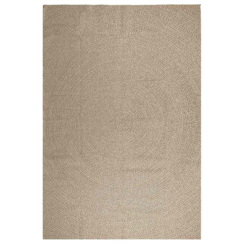 Vidaxl tapis zizur beige à l'intérieur et à l'extérieur de 240x340 cm de jute