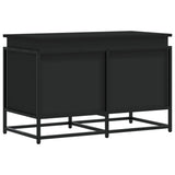 Vidaxx boîte de rangement avec couvercle 80x40x51,5 cm bois traité noir