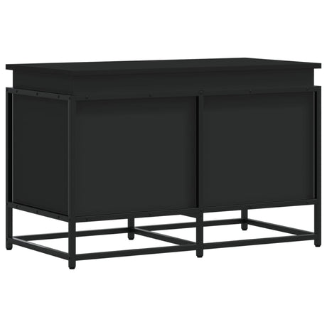 Vidaxx boîte de rangement avec couvercle 80x40x51,5 cm bois traité noir