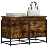 Vidaxx boîte de rangement avec couvercle 80x40x51,5 cm bois traité, chêne fumé
