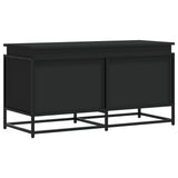 Vidaxx boîte de rangement avec couvercle 100x40x51,5 cm bois traité noir