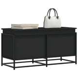 Vidaxx boîte de rangement avec couvercle 100x40x51,5 cm bois traité noir