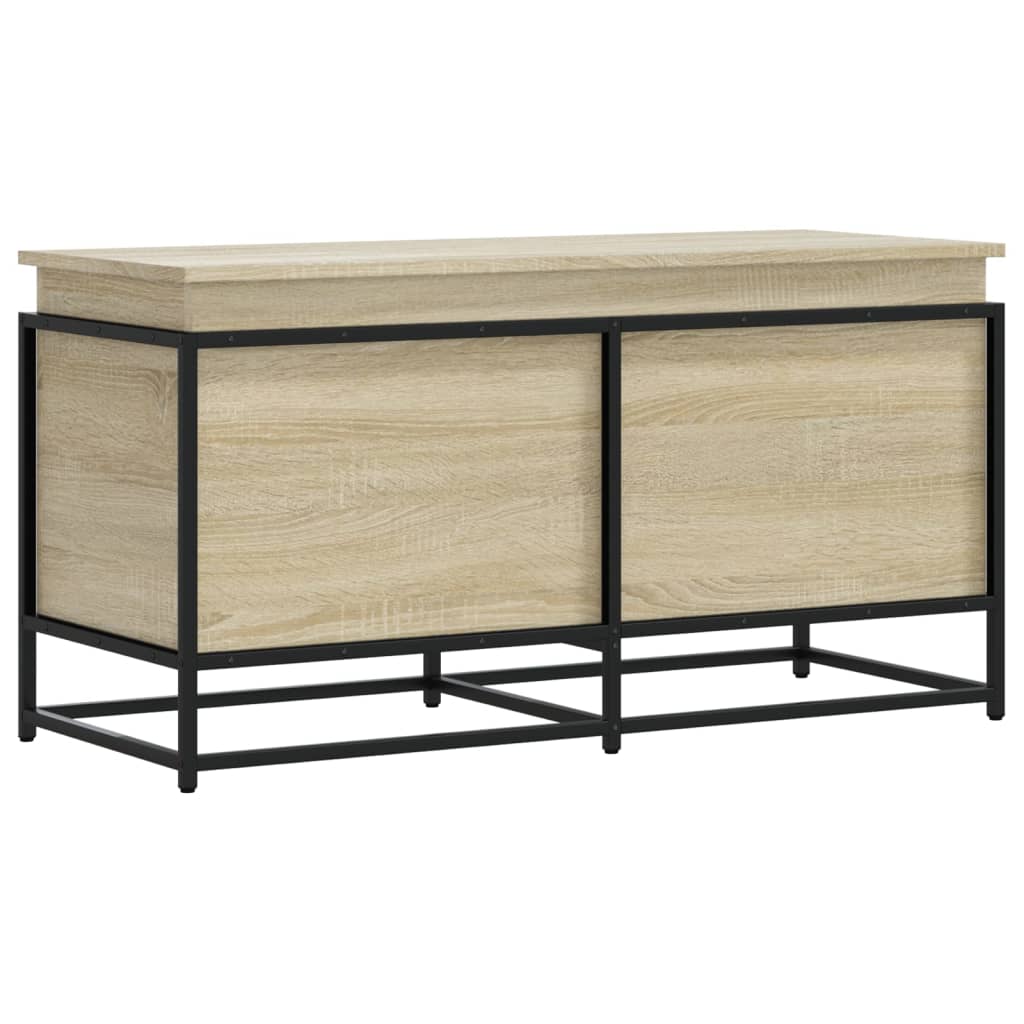Vidaxx boîte de rangement avec couvercle 100x40x51,5 cm chêne sonoma en dérivé du bois