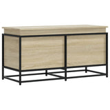 Vidaxx boîte de rangement avec couvercle 100x40x51,5 cm chêne sonoma en dérivé du bois