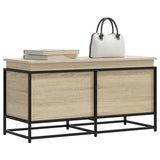 Vidaxx boîte de rangement avec couvercle 100x40x51,5 cm chêne sonoma en dérivé du bois