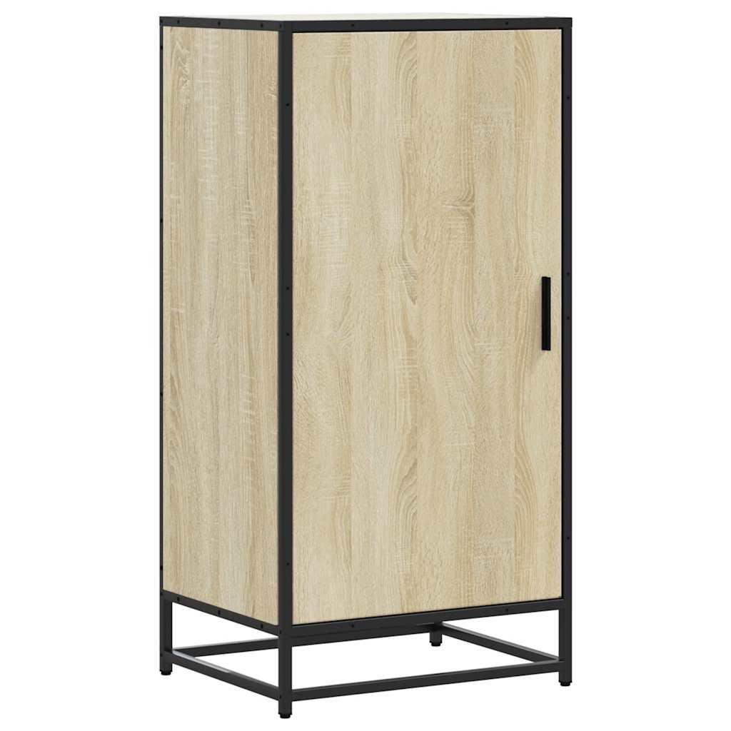 VidaXL étagère à chaussures 48x38x97,5 cm bois d'ingénierie couleur chêne sonoma