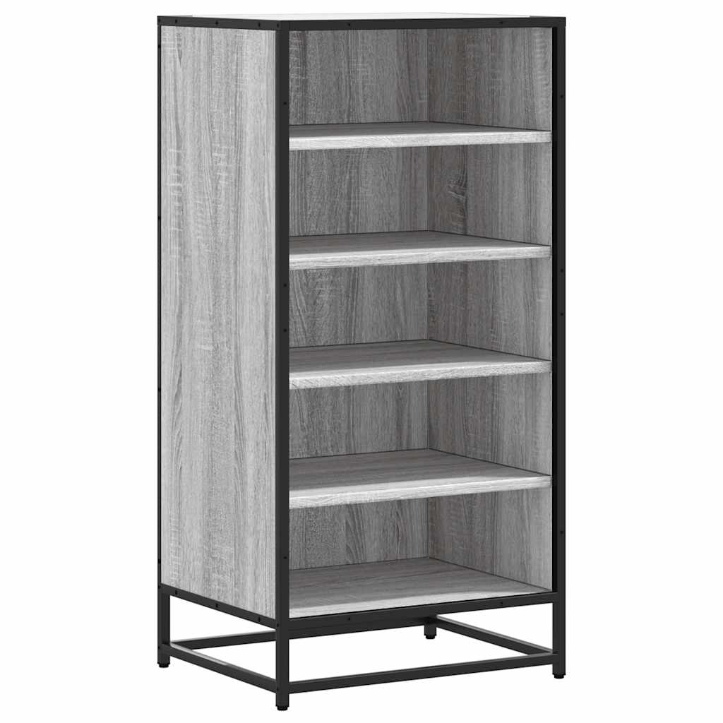 Vidaxl Shoe Rack 48x38x97,5 cm Behandlet tre grå Sonoma eikfarge