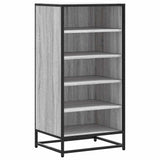 Vidaxx étagère à chaussures 48x38x97,5 cm bois fini gris couleur chêne sonoma