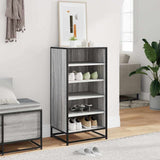 Vidaxx étagère à chaussures 48x38x97,5 cm bois fini gris couleur chêne sonoma