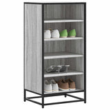Vidaxx étagère à chaussures 48x38x97,5 cm bois fini gris couleur chêne sonoma