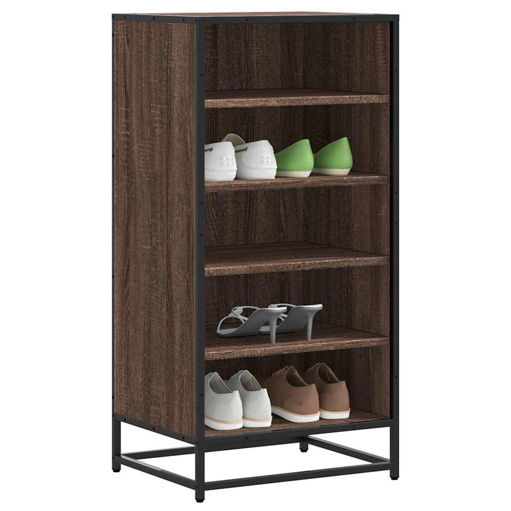 VidaXL shoe rack 48x38x97.5 cm processed wood brown oak colored