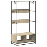 Vidaxxl armoire 90x50x180 cm dérivé du bois chêne sonoma