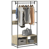 Vidaxxl armoire 90x50x180 cm dérivé du bois chêne sonoma