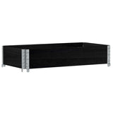 Vidaxx jardinière 100x50 cm bois de pin massif noir