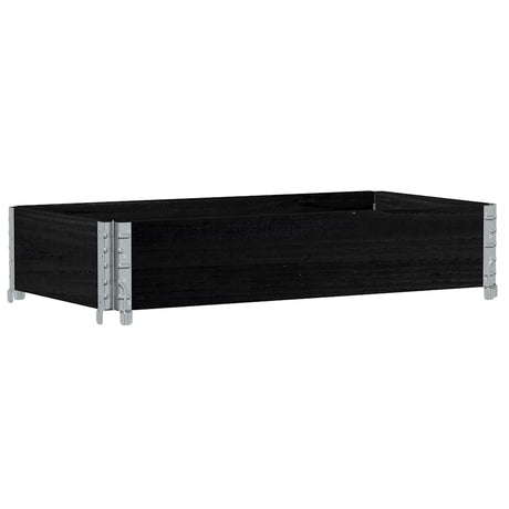 Vidaxx jardinière 100x50 cm bois de pin massif noir