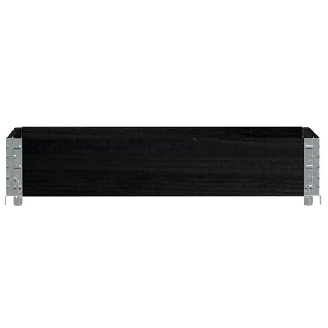Vidaxx jardinière 100x50 cm bois de pin massif noir