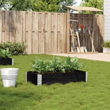 Vidaxx jardinière 100x50 cm bois de pin massif noir