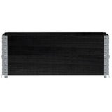 Vidaxx jardinière 100x50 cm bois de pin massif noir