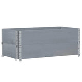 Vidaxx jardinière 100x50 cm bois de pin massif gris